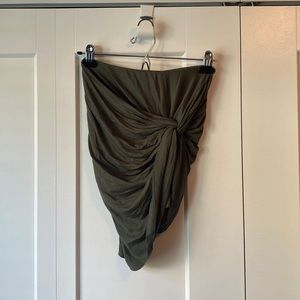 FREE WITH PURCHASE Knot Front Mini Skirt